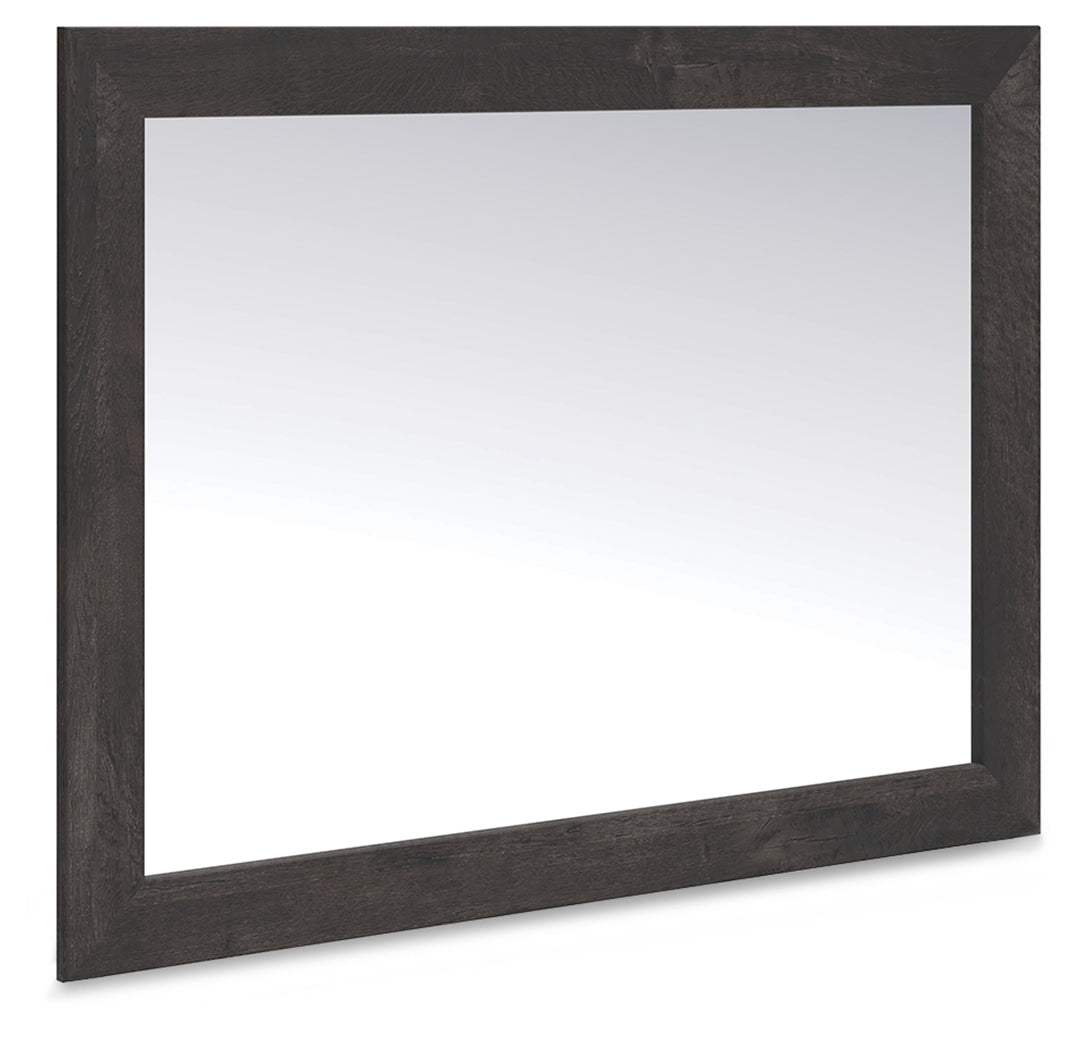 Diamond Furniture - Ashley Furniture - Hollivern Mirror - Bedroom Mirror / Dark Gray - PCB2108-36