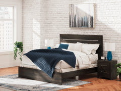 Diamond Furniture - Ashley Furniture - Hollivern King Panel Bed - King Panel Bed / Dark Gray - PCB2108B8