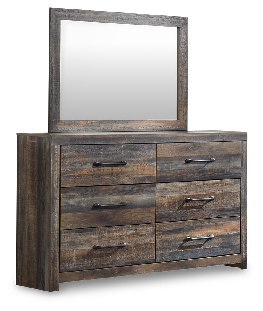 Drystan King Panel Bed with Storage, Dresser, Mirror, Chest and 2 Nightstands
