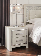 Diamond Furniture - Ashley Furniture - Zyniden Bedroom - Five Drawer Chest / Silver - B2114-46