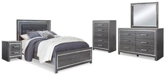 Diamond Furniture - Ashley Furniture - Lodanna Queen Panel Bed, Dresser, Mirror, Chest and Nightstand - Queen Panel Bed, Dresser, Mirror, Chest and Nightstand - B214B39