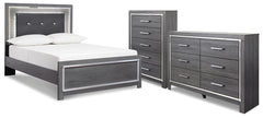 Diamond Furniture - Ashley Furniture - Lodanna Full Panel Bed, Dresser and Chest - Full Panel Bed, Dresser and Chest - B214B52