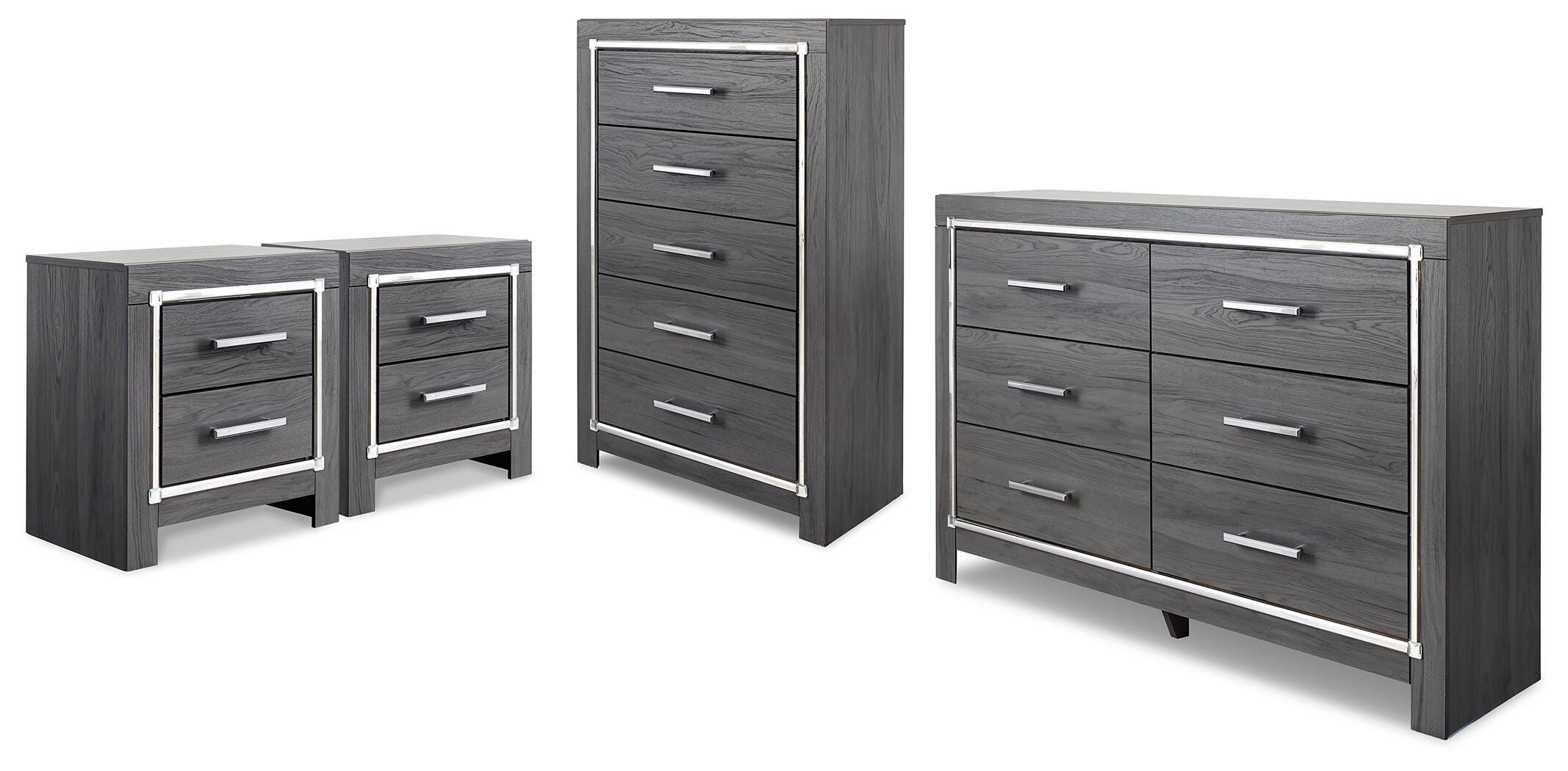Diamond Furniture - Ashley Furniture - Lodanna Dresser, Chest and Nightstand - Dresser, Chest and Nightstand - B214B64