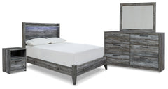 Diamond Furniture - Ashley Furniture - Baystorm Full Panel Bed, Dresser, Mirror and Nightstand - Full Panel Bed, Dresser, Mirror and Nightstand - B221B18