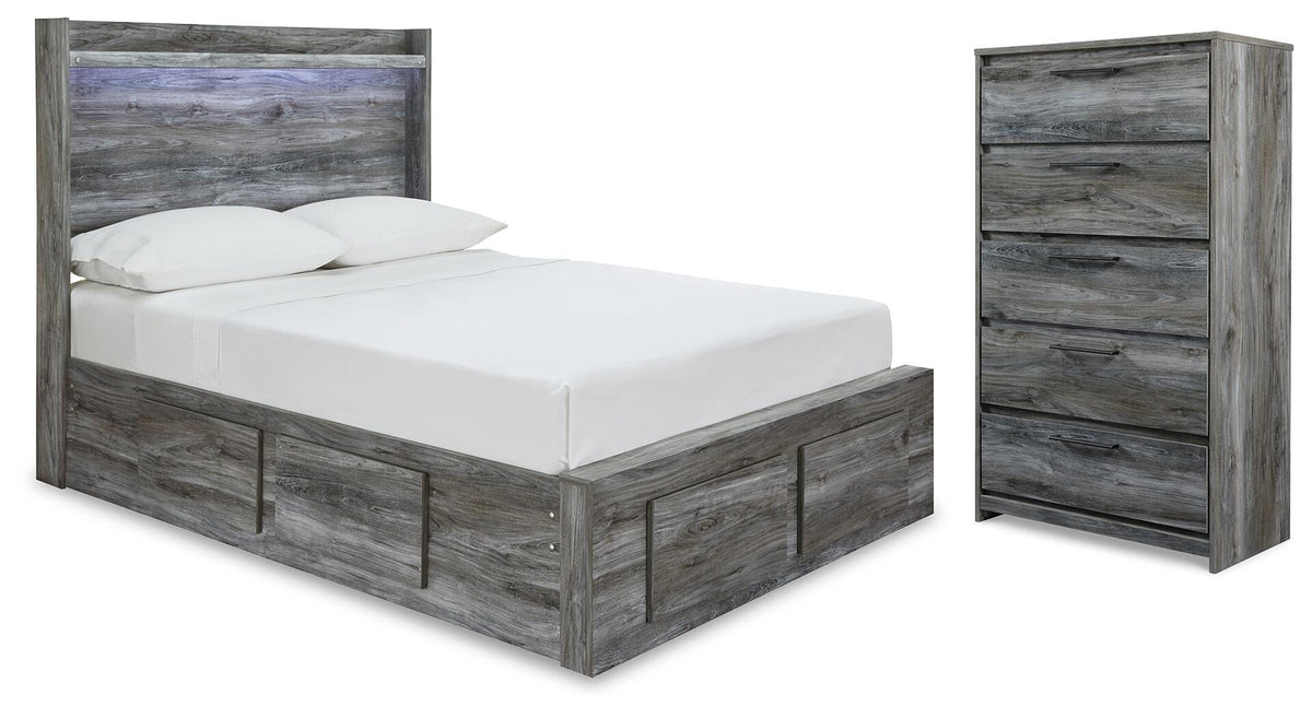 Diamond Furniture - Ashley Furniture - Baystorm Full Storage Bed and Chest - Full Storage Bed and Chest - B221B79