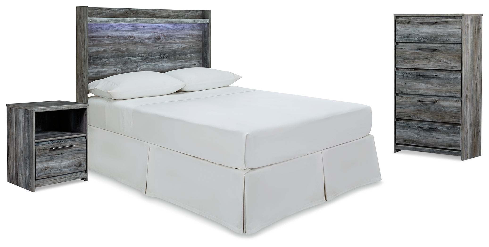 Diamond Furniture - Ashley Furniture - Baystorm Full Panel Headboard, Chest and Nightstand - Full Panel Headboard, Chest and Nightstand - B221B60