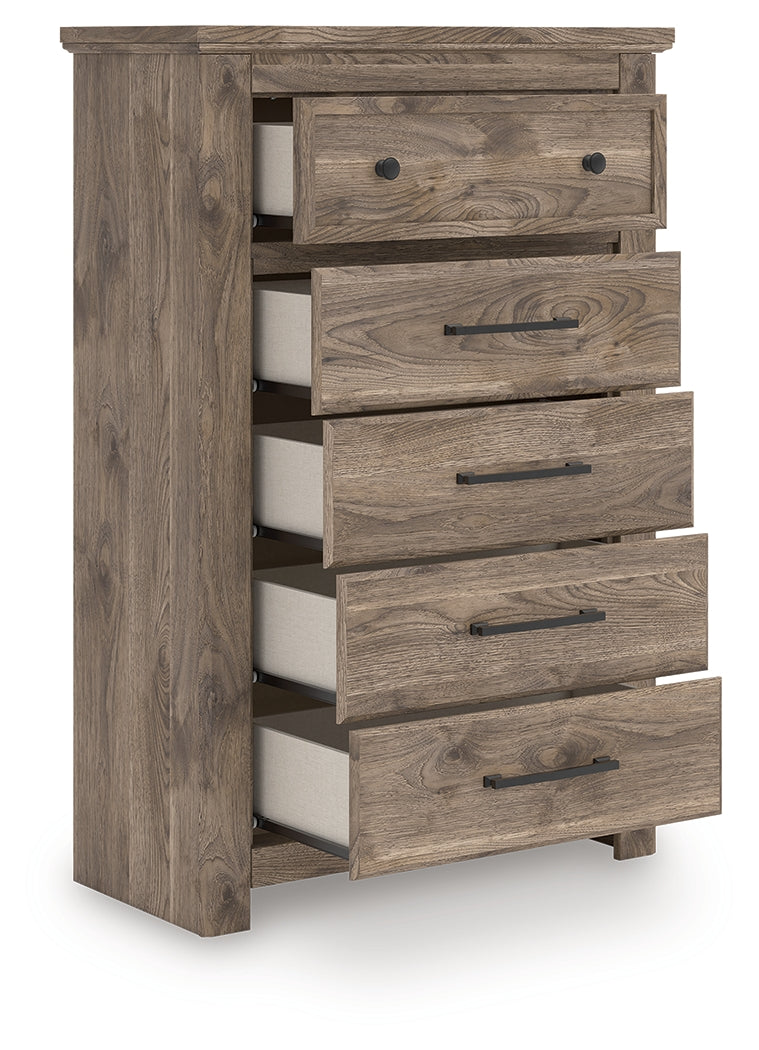 Diamond Furniture - Ashley Furniture - Rusticott Bedroom - King Poster Bed / Brown - PCB2260B7