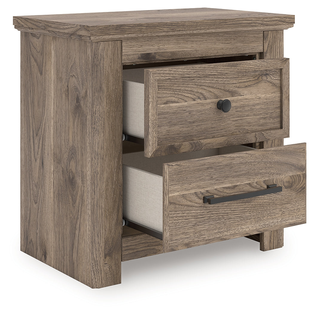Diamond Furniture - Ashley Furniture - Rusticott Bedroom - Two Drawer Night Stand / Brown - PCB2260-92