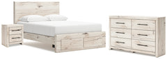 Lawroy Queen Storage Bed, Dresser and Nightstand