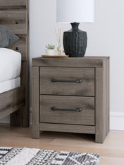 Diamond Furniture - Ashley Furniture - Graystorm Nightstand - Two Drawer Night Stand - PCB2405-92