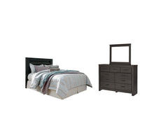 Diamond Furniture - Ashley Furniture - Brinxton King/California King Panel Headboard, Dresser and Mirror - King/California King Panel Headboard, Dresser and Mirror - B249B17