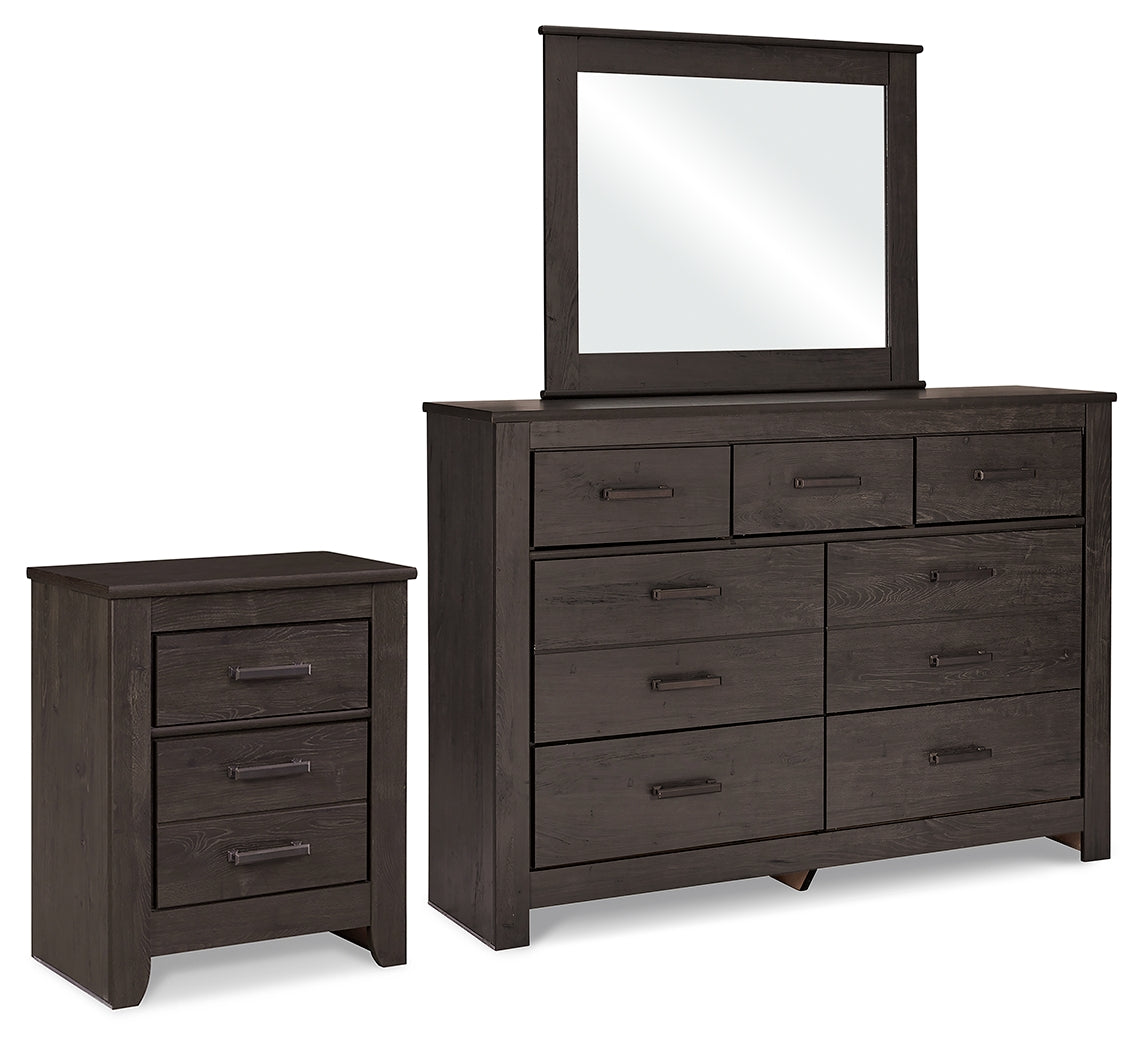 Diamond Furniture - Ashley Furniture - Brinxton Dresser, Mirror and Nightstand - Dresser, Mirror and Nightstand - B249B14