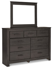 Brinxton Queen Panel Bed, Dresser, Mirror, Chest and 2 Nightstands