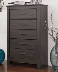 Diamond Furniture - Ashley Furniture - Brinxton Chest of Drawers - Five Drawer Chest - B249-46