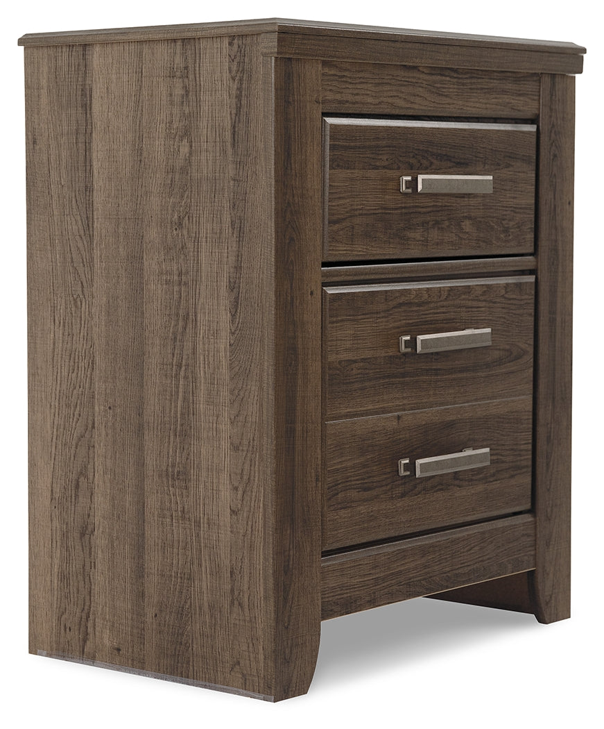 Juararo California King Panel Bed, Dresser, Chest and Nightstand
