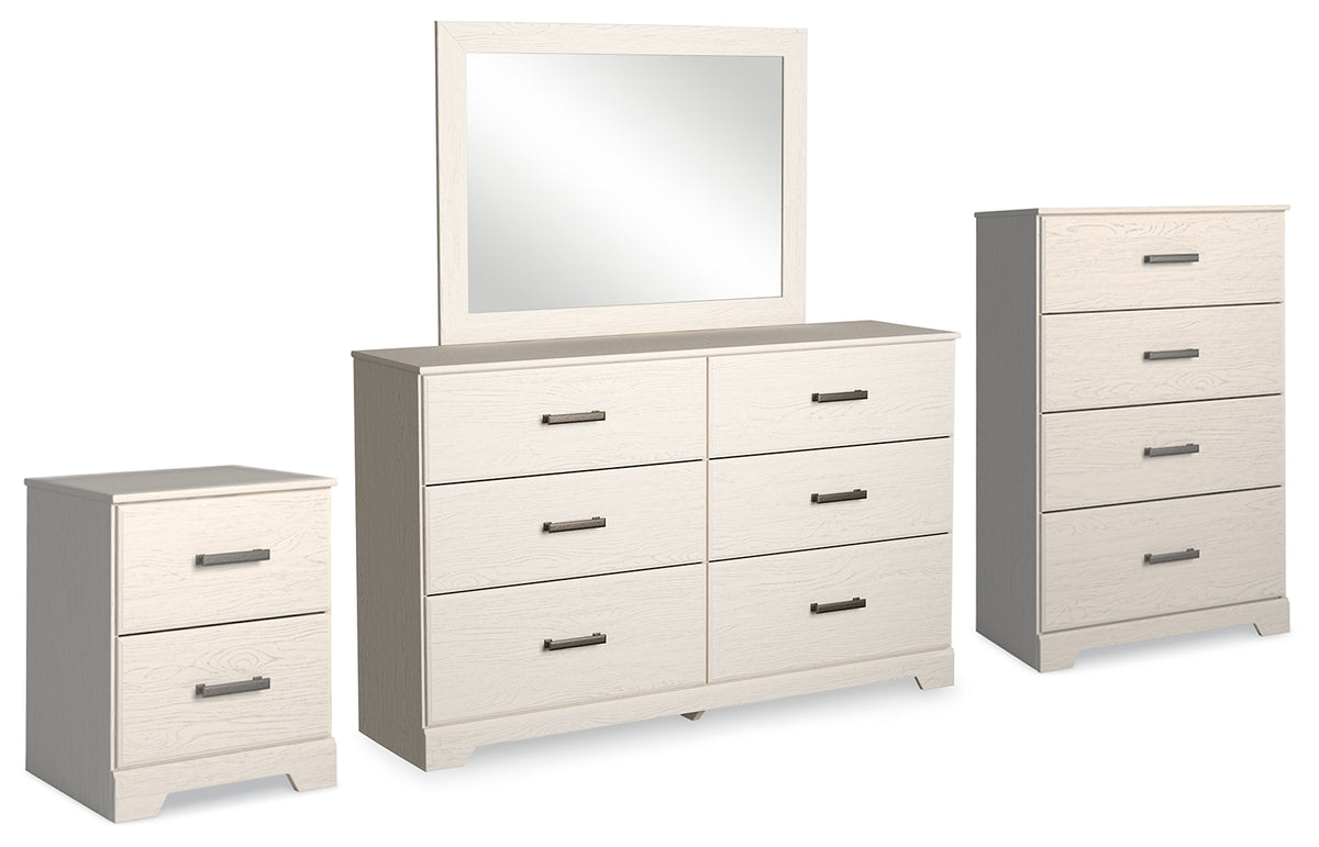 Diamond Furniture - Ashley Furniture - Stelsie Dresser, Mirror, Chest and Nightstand - Dresser, Mirror, Chest and Nightstand - B2588B15