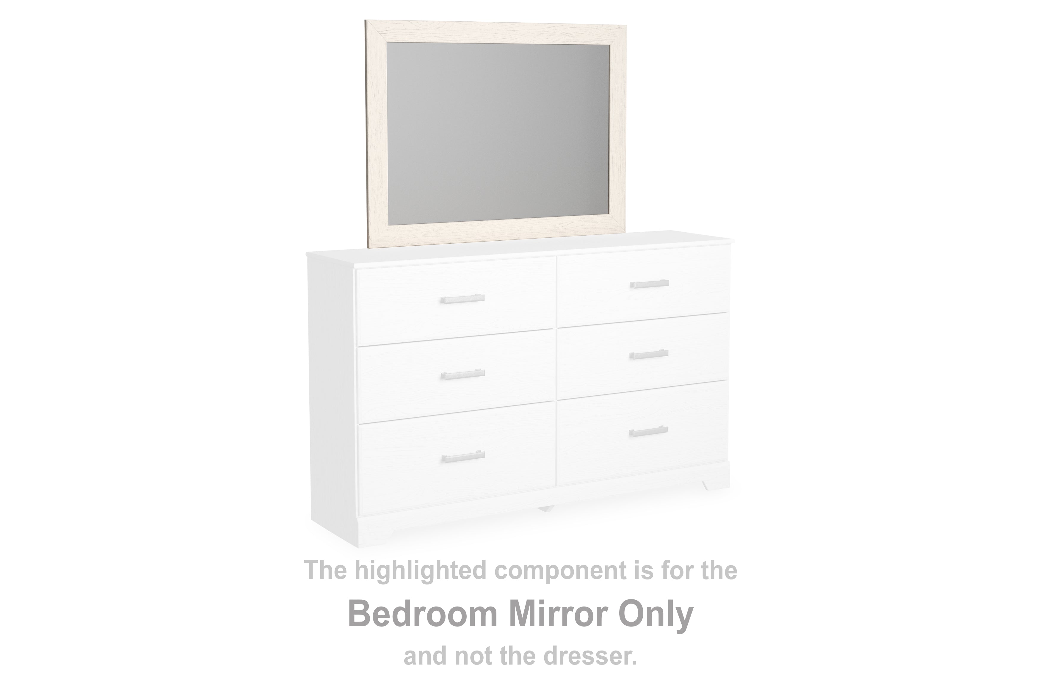 Diamond Furniture - Ashley Furniture - Stelsie Bedroom - Bedroom Mirror / White - B2588-36