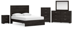 Diamond Furniture - Ashley Furniture - Belachime Queen Panel Bed, Dresser, Mirror, Chest and Nightstand - Queen Panel Bed, Dresser, Mirror, Chest and Nightstand - B2589B16