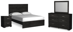 Belachime Queen Panel Bed, Dresser, Mirror, and Nightstand