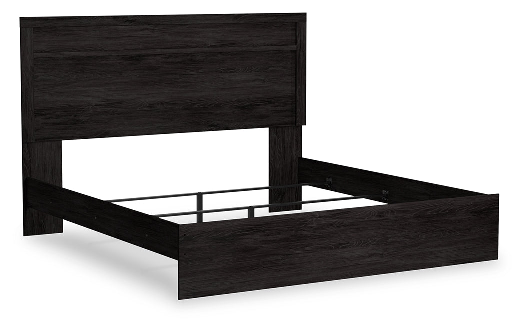 Diamond Furniture - Ashley Furniture - Belachime King Panel Bed - King Panel Bed / Charcoal - B2589B4