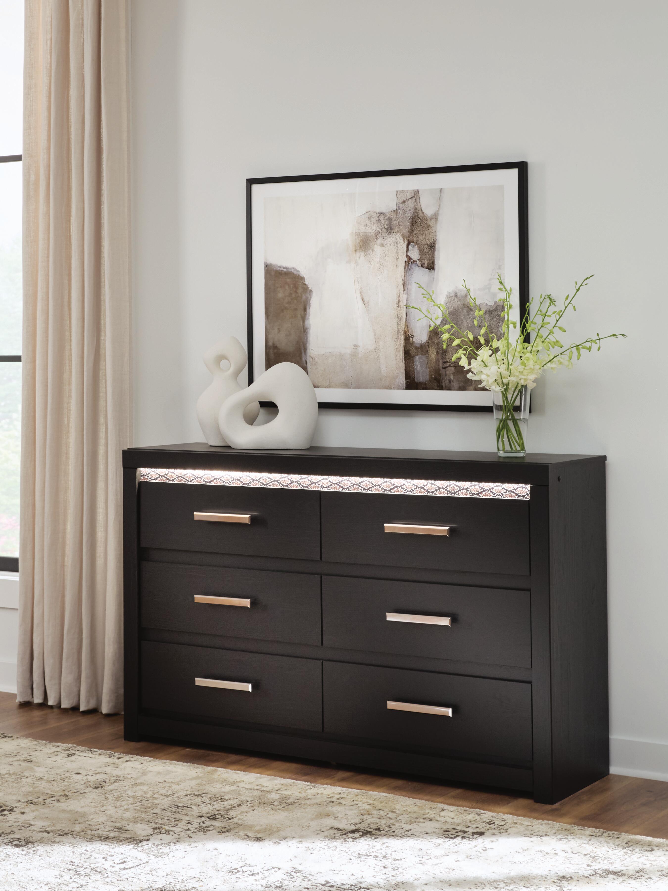 Diamond Furniture - Ashley Furniture - Shoralli Dresser - Six Drawer Dresser - B2611-31