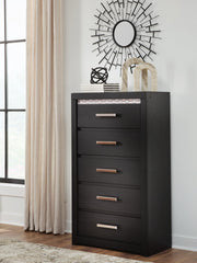 Diamond Furniture - Ashley Furniture - Shoralli Chest of Drawers - Five Drawer Chest - B2611-46
