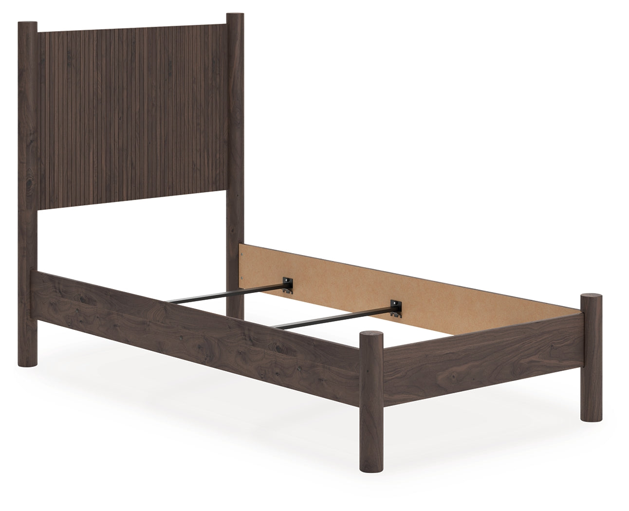Diamond Furniture - Ashley Furniture - Pamytta Bedroom - Twin Panel Bed / Brown - PCB2614B14