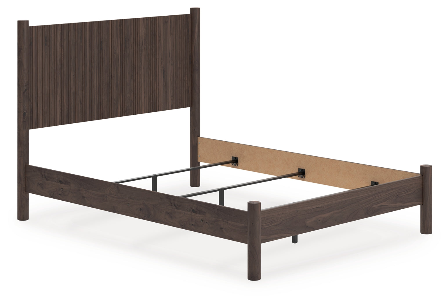 Diamond Furniture - Ashley Furniture - Pamytta Bedroom - Queen Panel Bed / Brown - PCB2614B18