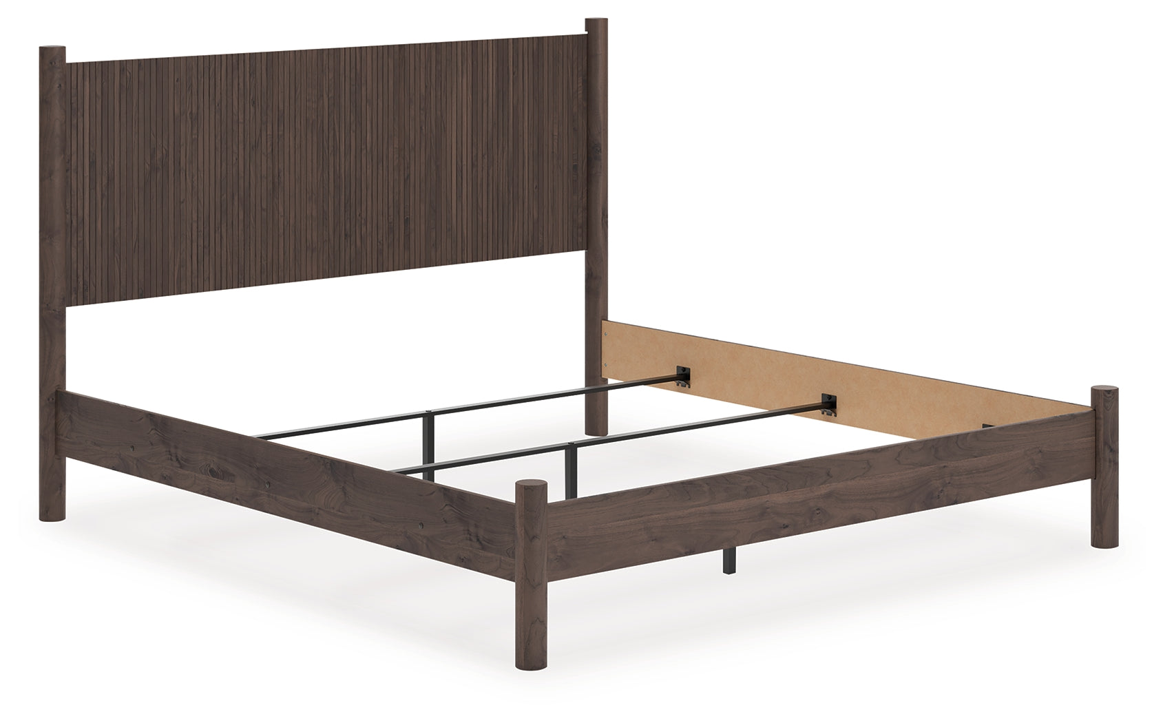 Diamond Furniture - Ashley Furniture - Pamytta Bedroom - King Panel Bed / Brown - PCB2614B26