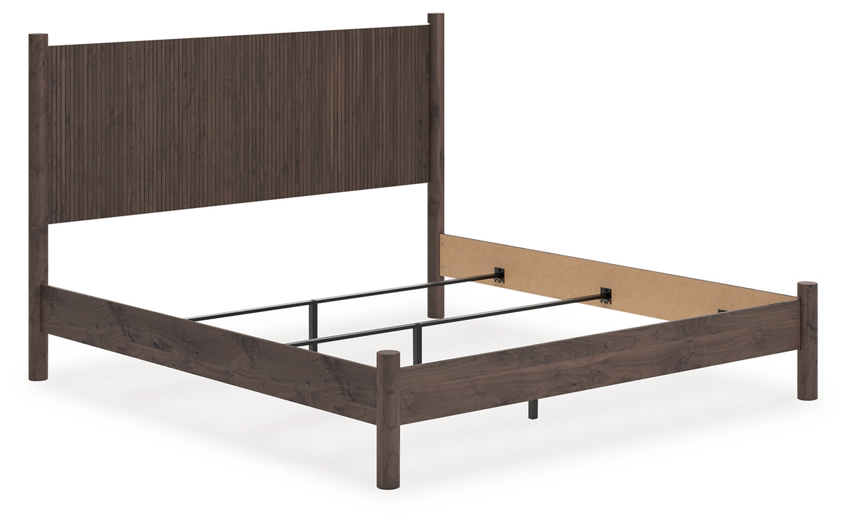 Diamond Furniture - Ashley Furniture - Pamytta King Panel Bed - King Panel Bed / Brown - PCB2614B26