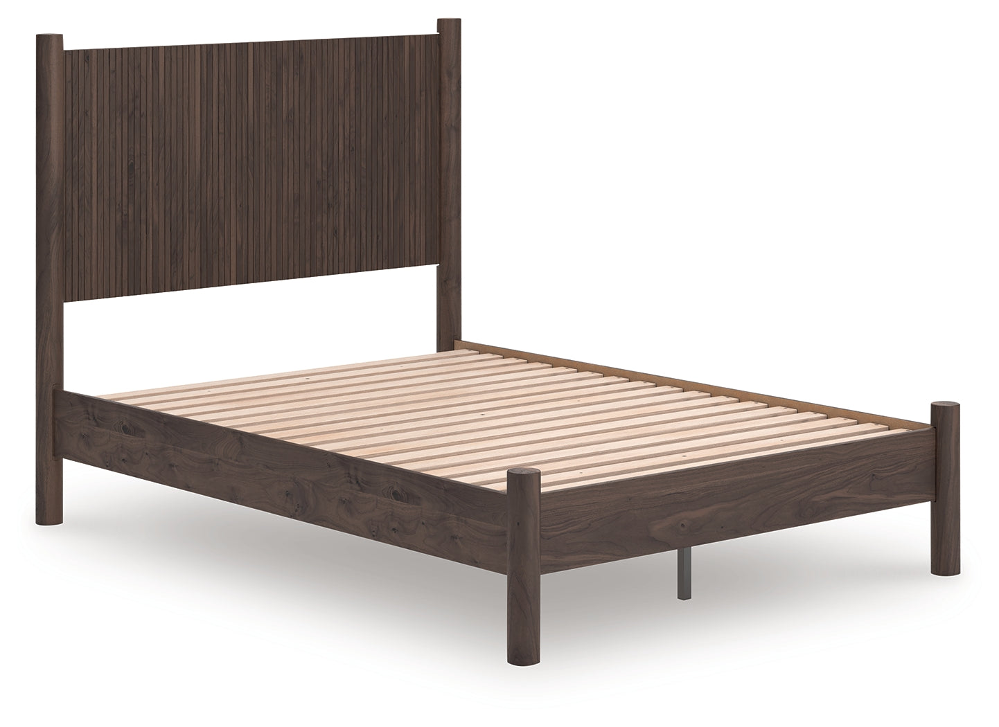 Diamond Furniture - Ashley Furniture - Pamytta Bedroom - Full Panel Platform Bed / Brown - PCB2614B4