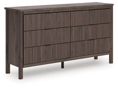 Diamond Furniture - Ashley Furniture - Pamytta Dresser - Six Drawer Dresser / Brown - PCB2614-31