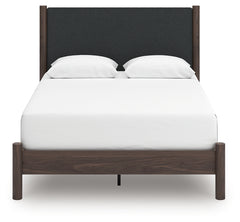 Pamytta Queen Upholstered Panel Platform Bed