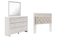 Diamond Furniture - Ashley Furniture - Altyra Queen Panel Headboard, Dresser and Mirror - Queen Panel Headboard, Dresser and Mirror - B2640B53