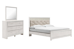 Diamond Furniture - Ashley Furniture - Altyra King Panel Bed, Dresser and Mirror - King Panel Bed, Dresser and Mirror - B2640B57