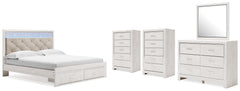 Diamond Furniture - Ashley Furniture - Altyra King Storage Bed, Dresser, Mirror and 2 Chests - King Storage Bed, Dresser, Mirror and 2 Chests - B2640B45