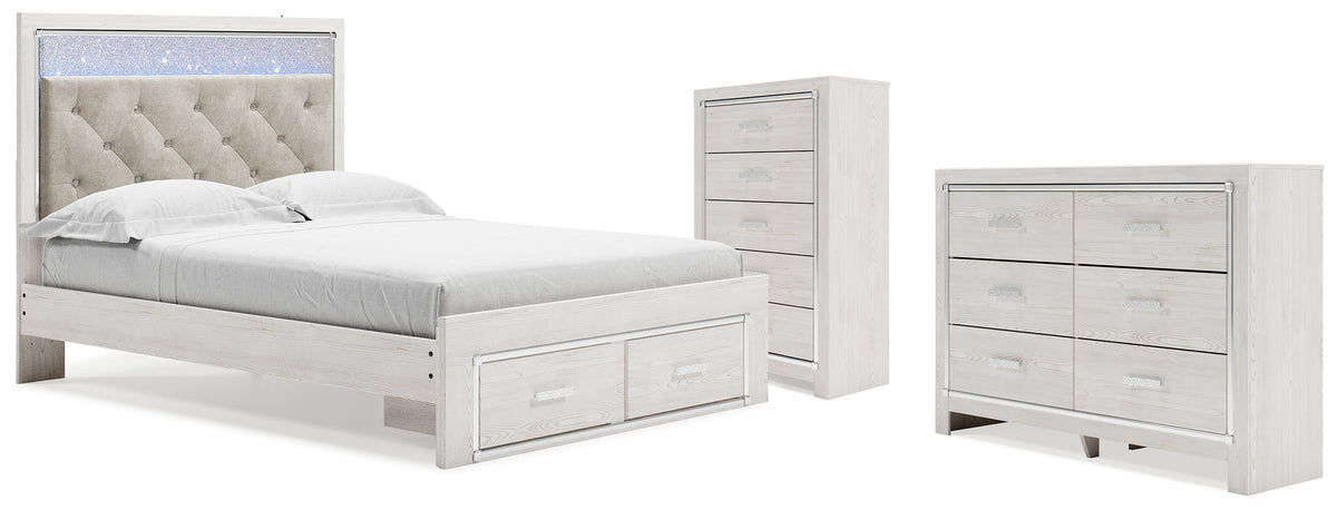 Diamond Furniture - Ashley Furniture - Altyra Queen Storage Bed, Dresser and Chest - Queen Storage Bed, Dresser and Chest - B2640B64