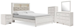 Diamond Furniture - Ashley Furniture - Altyra Queen Bookcase Bed, Dresser, Chest and Nightstand - Queen Bookcase Bed, Dresser, Chest and Nightstand - B2640B77