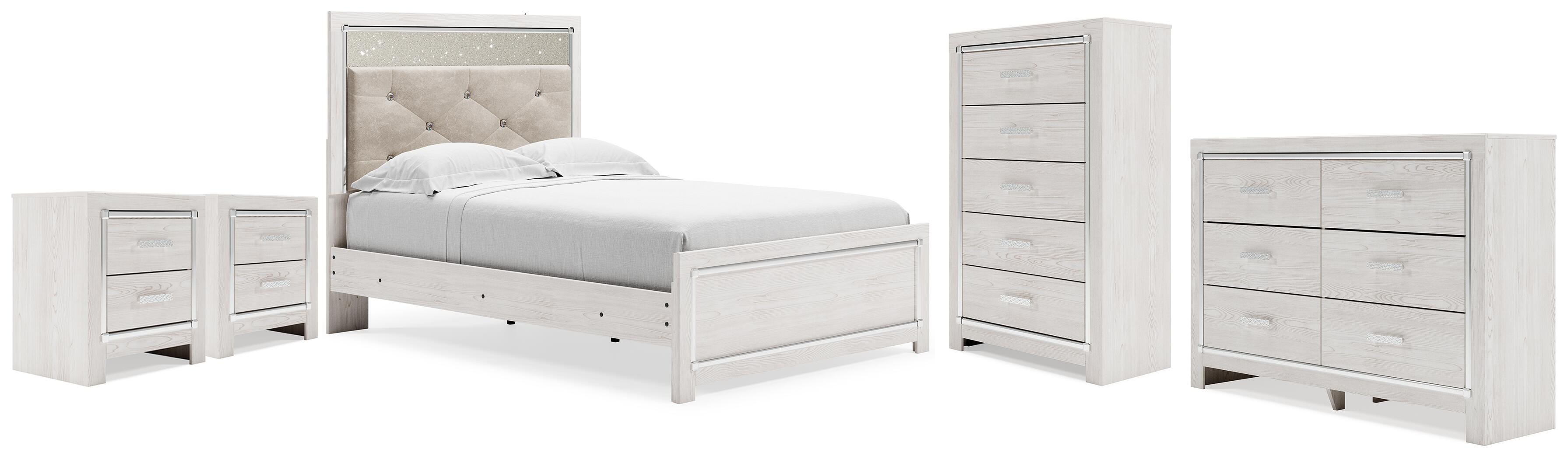 Diamond Furniture - Ashley Furniture - Altyra Full Panel Bed, Dresser, Chest and 2 Nightstands - Full Panel Bed, Dresser, Chest and 2 Nightstands - B2640B81