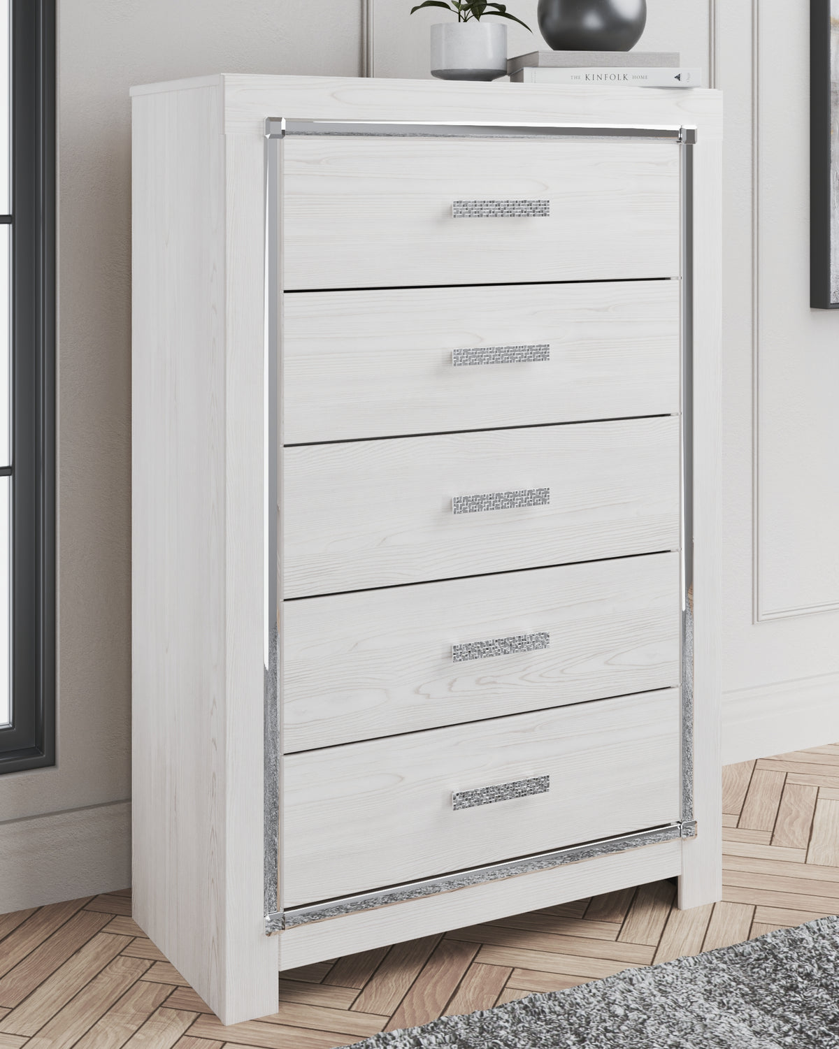 Diamond Furniture - Ashley Furniture - Altyra Chest of Drawers - Five Drawer Chest - B2640-46