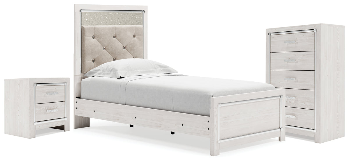 Diamond Furniture - Ashley Furniture - Altyra Twin Panel Bed, Chest and Nightstand - Twin Panel Bed, Chest and Nightstand - B2640B60