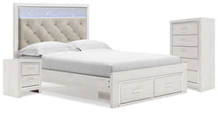 Diamond Furniture - Ashley Furniture - Altyra Queen Storage Bed, Chest and Nightstand - Queen Storage Bed, Chest and Nightstand - B2640B65