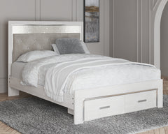 Diamond Furniture - Ashley Furniture - Altyra Queen Upholstered Storage Bed - Queen Upholstered Storage Bed - B2640B17