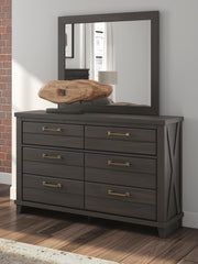 Diamond Furniture - Ashley Furniture - Vonitta Bay Dresser and Mirror - Dresser and Mirror - PCB2648B1