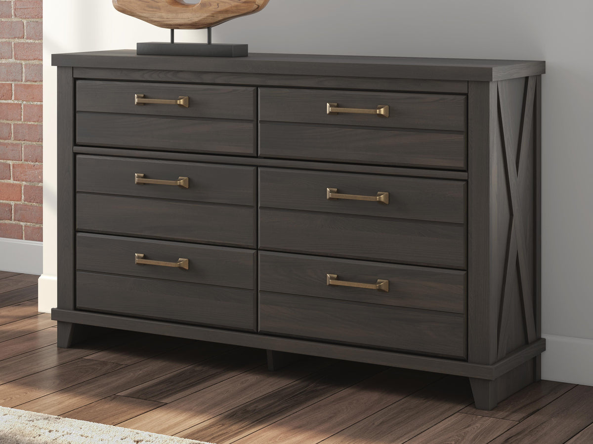 Diamond Furniture - Ashley Furniture - Vonitta Bay Dresser - Six Drawer Dresser - PCB2648-31