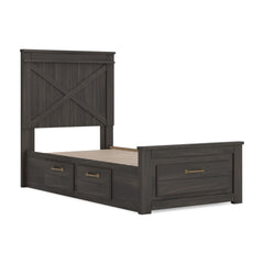 Vonitta Bay Twin Panel Storage Bed