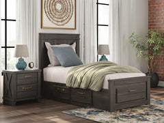 Diamond Furniture - Ashley Furniture - Vonitta Bay Twin Panel Storage Bed - Twin Panel Storage Bed - PCB2648B20