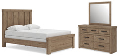 Diamond Furniture - Ashley Furniture - Oliandon Queen Panel Bed, Dresser and Mirror - Queen Panel Bed, Dresser and Mirror - PCB2844B3