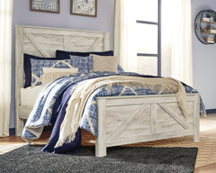 Diamond Furniture - Ashley Furniture - Bellaby Queen Crossbuck Panel Bed - Queen Crossbuck Panel Bed - B331B6