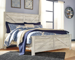 Diamond Furniture - Ashley Furniture - Bellaby King Crossbuck Panel Bed - King Crossbuck Panel Bed - B331B10